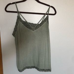 Green tank top
